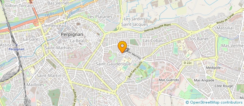 localisation de l'entreprise SCI CALINE  PERPIGNAN