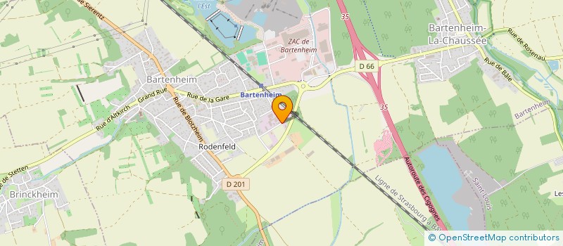 localisation de l'entreprise SCI CALINETTE  BARTENHEIM