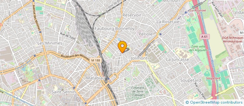 localisation de l'entreprise SCI CALINETTE à TOULOUSE