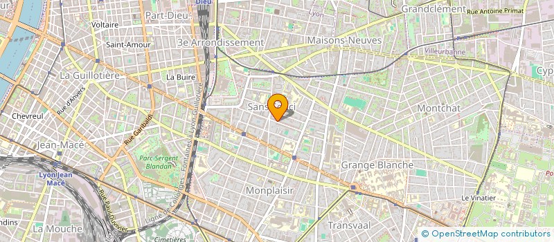 localisation de l'entreprise SCI CALINOS  LYON