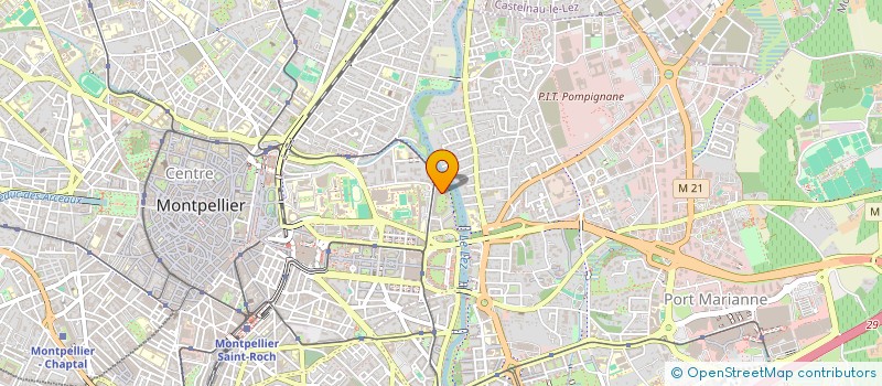 localisation de l'entreprise SCI CALINVEST à MONTPELLIER
