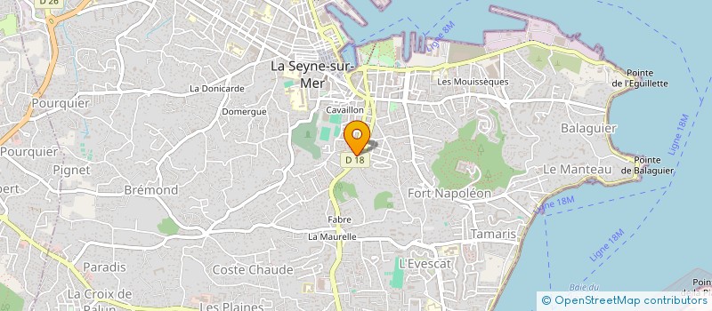 localisation de l'entreprise SCI CALISUD à LA SEYNE-SUR-MER