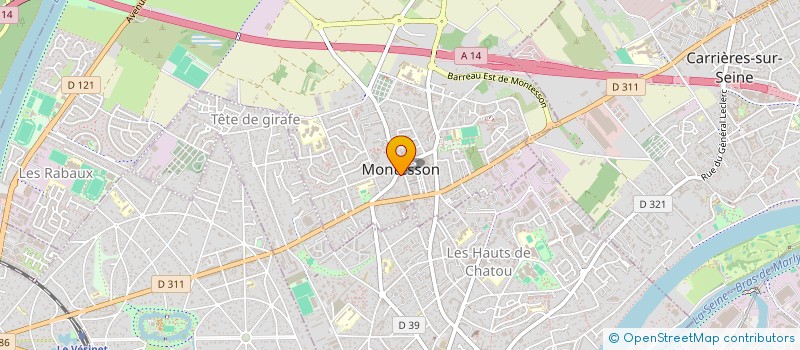 localisation de l'entreprise SCI CALIXES  MONTESSON