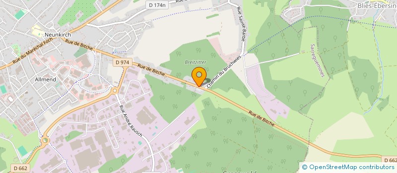 localisation de l'entreprise SCI CALLAS  SARREGUEMINES