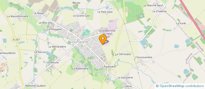 localisation de l'entreprise SCI CALLEA  LA PLANCHE