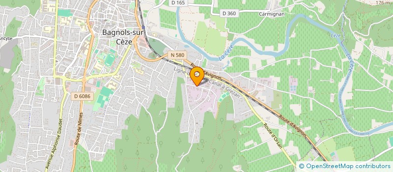 localisation de l'entreprise SCI CALLEJON ET FILS  BAGNOLS-SUR-CEZE