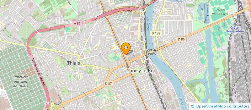 localisation de l'entreprise SCI CALLI  CHOISY-LE-ROI