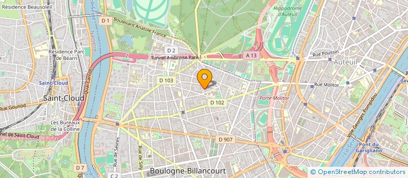 localisation de l'entreprise SCI CALLIES-GREFFULHE à BOULOGNE-BILLANCOURT