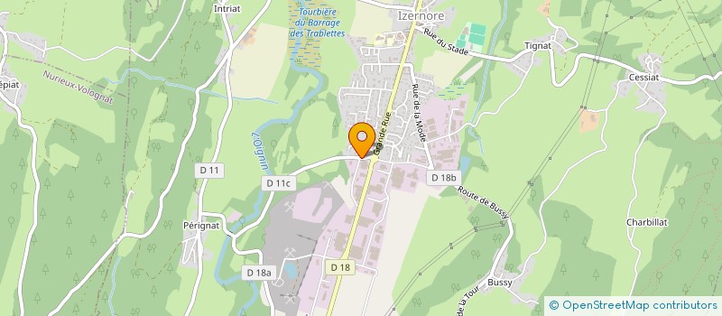 localisation de l'entreprise SCI CALLIOPE  IZERNORE