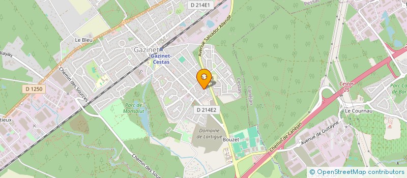 localisation de l'entreprise SCI CALLIOPE  CESTAS