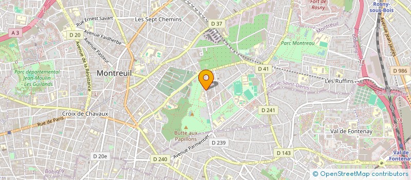 localisation de l'entreprise SCI CALLIOPE à MONTREUIL
