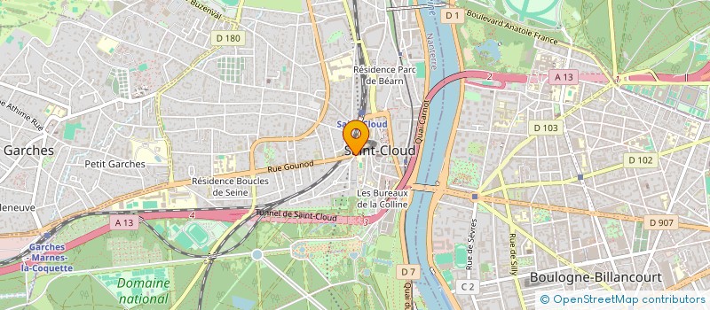 localisation de l'entreprise SCI CALLOT à SAINT-CLOUD
