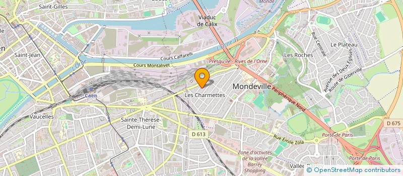 localisation de l'entreprise SCI CALM à MONDEVILLE