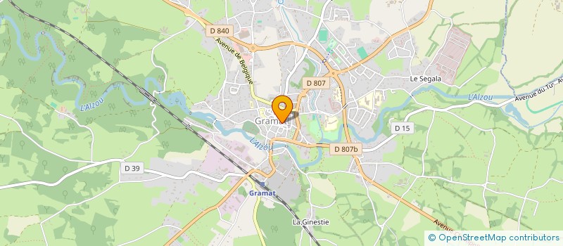 localisation de l'entreprise SCI CALM  GRAMAT