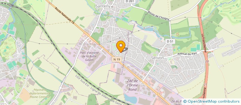 localisation de l'entreprise SCI CALMA-IMMO  SANTENY