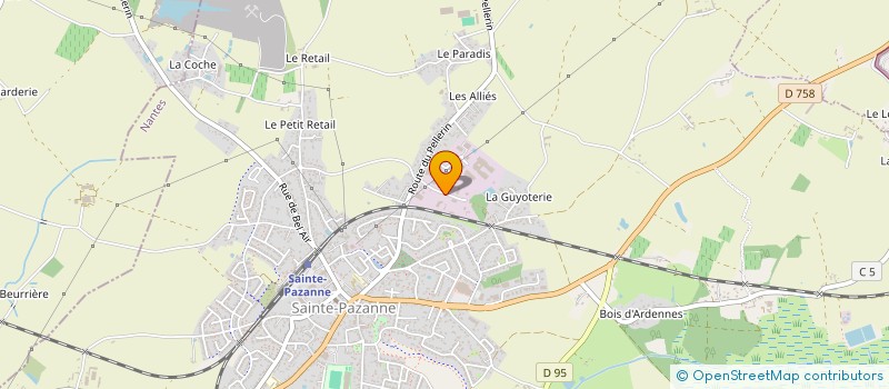 localisation de l'entreprise SCI CALMATU  SAINTE-PAZANNE