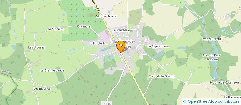 localisation de l'entreprise SCI CALMAUD  CINQ-MARS-LA-PILE