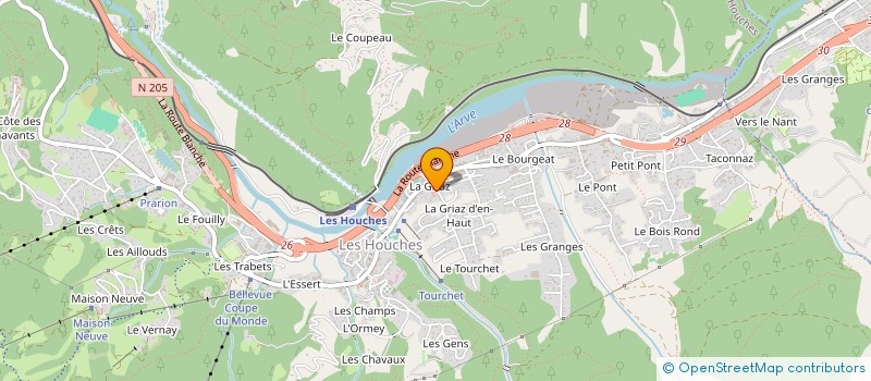 localisation de l'entreprise SCI CALME  LES HOUCHES