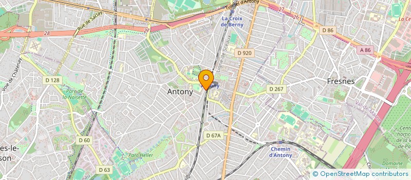 localisation de l'entreprise SCI CALMEL à ANTONY