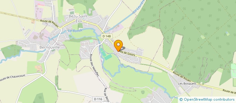 localisation de l'entreprise SCI CALMELS 27  BEZU-SAINT-ELOI