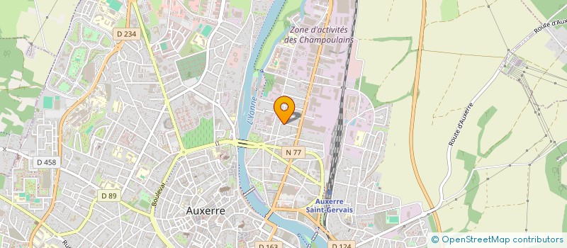 localisation de l'entreprise SCI CALMELS à AUXERRE
