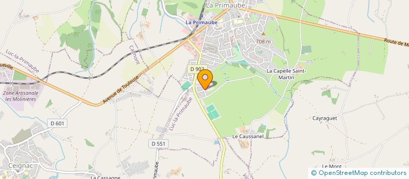 localisation de l'entreprise SCI CALMELS PATRIMOINE  LUC-LA-PRIMAUBE