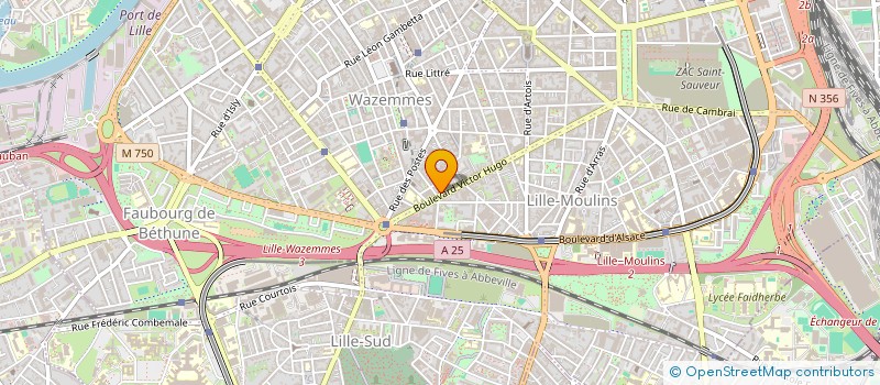 localisation de l'entreprise SCI CALMETTE  LILLE