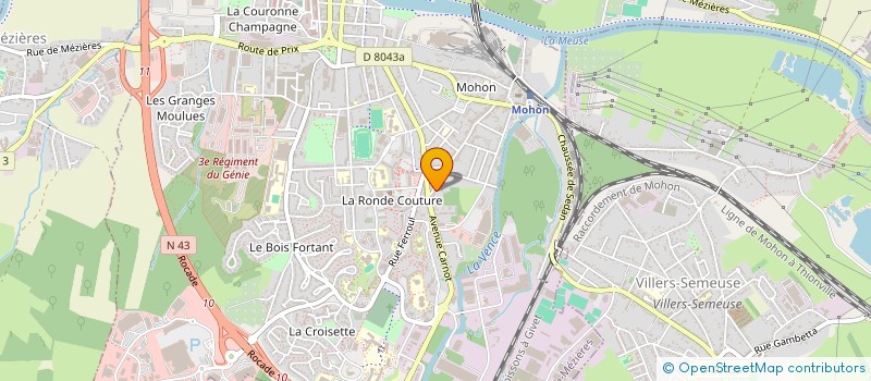 localisation de l'entreprise SCI CALMETTE  CHARLEVILLE-MEZIERES