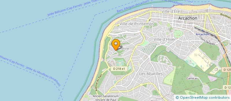 localisation de l'entreprise SCI CALO  ARCACHON