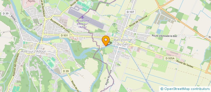 localisation de l'entreprise SCI CALOCA  BARCELONNE-DU-GERS