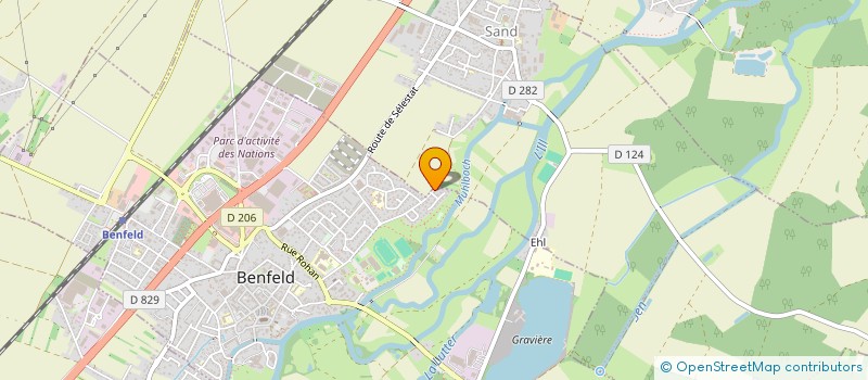 localisation de l'entreprise SCI CALOCA  BENFELD