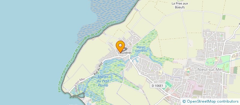 localisation de l'entreprise SCI CALODINE  NIEUL-SUR-MER