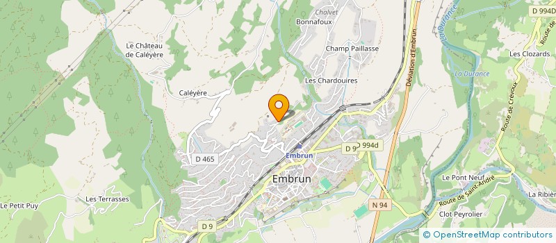 localisation de l'entreprise SCI CALOMI  EMBRUN