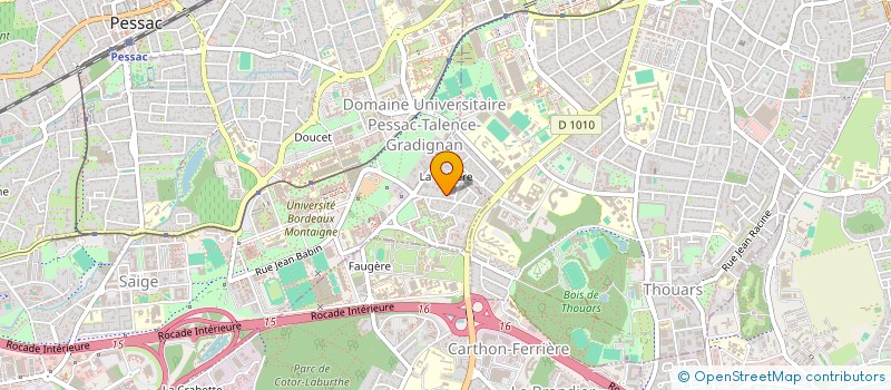 localisation de l'entreprise SCI CALOT  PESSAC