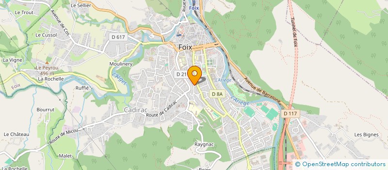 localisation de l'entreprise SCI CALOU à FOIX