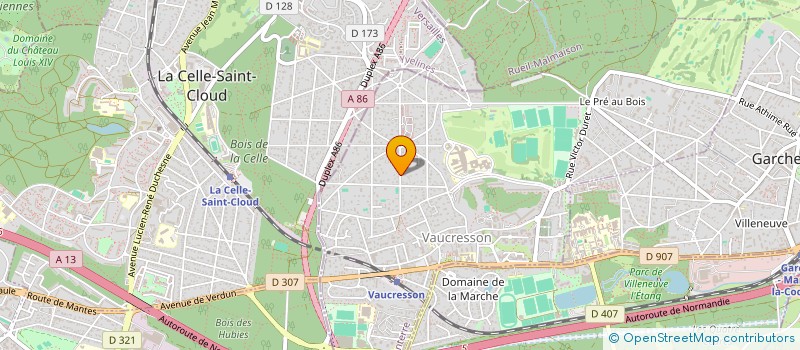localisation de l'entreprise SCI CALOU CARDINET à VAUCRESSON