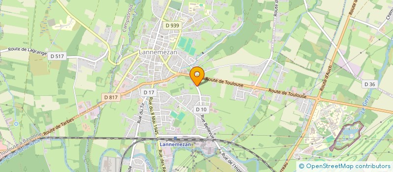 localisation de l'entreprise SCI CALOUNE  LANNEMEZAN