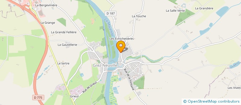 localisation de l'entreprise SCI CALOUPSA à GREZ-NEUVILLE