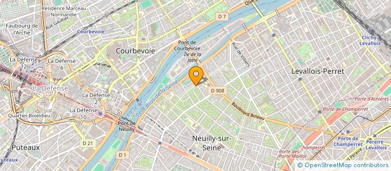 localisation de l'entreprise SCI CALOUSTE à NEUILLY-SUR-SEINE