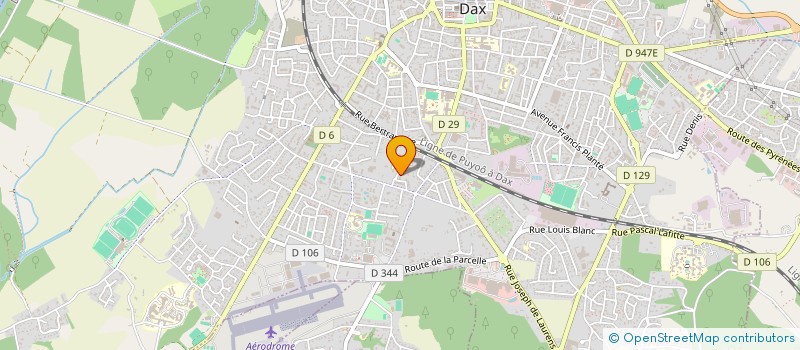 localisation de l'entreprise SCI CALOYE  DAX