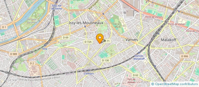 localisation de l'entreprise SCI CALTA à ISSY-LES-MOULINEAUX