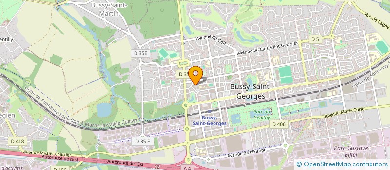 localisation de l'entreprise SCI CALTECH  BUSSY-SAINT-GEORGES