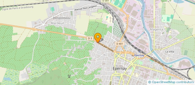 localisation de l'entreprise SCI CALTONN  EPERNAY