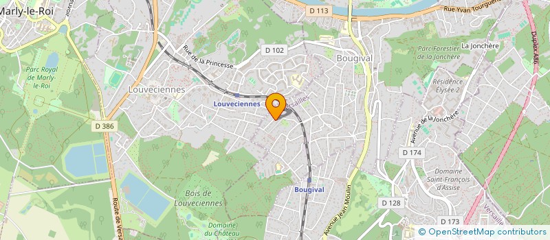 localisation de l'entreprise SCI CALU  BOUGIVAL