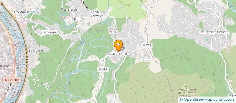localisation de l'entreprise SCI CALUEMI à ASPREMONT