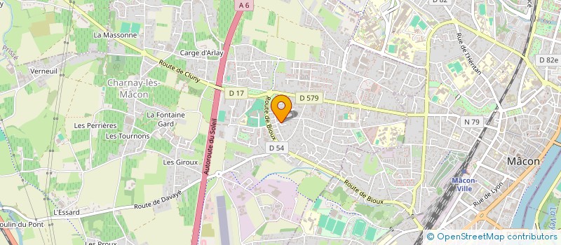 localisation de l'entreprise SCI CALUPA à CHARNAY-LES-MACON