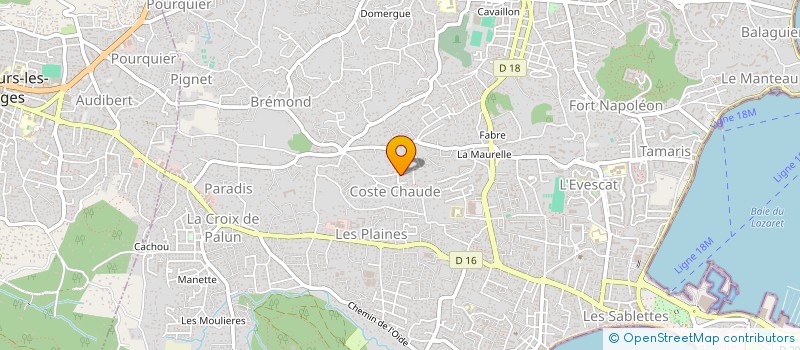 localisation de l'entreprise SCI CALUYA à LA SEYNE-SUR-MER