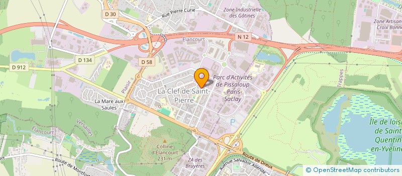 localisation de l'entreprise SCI CALVACOURT  ELANCOURT