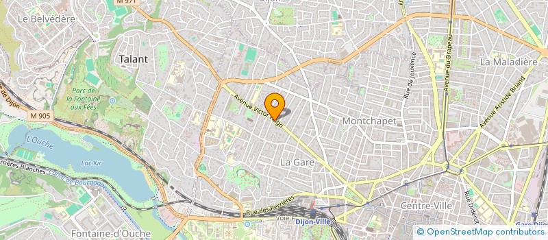 localisation de l'entreprise SCI CALVET à DIJON