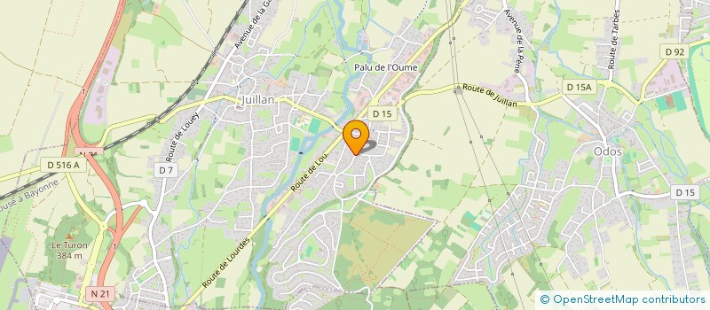 localisation de l'entreprise SCI CALVET  JUILLAN